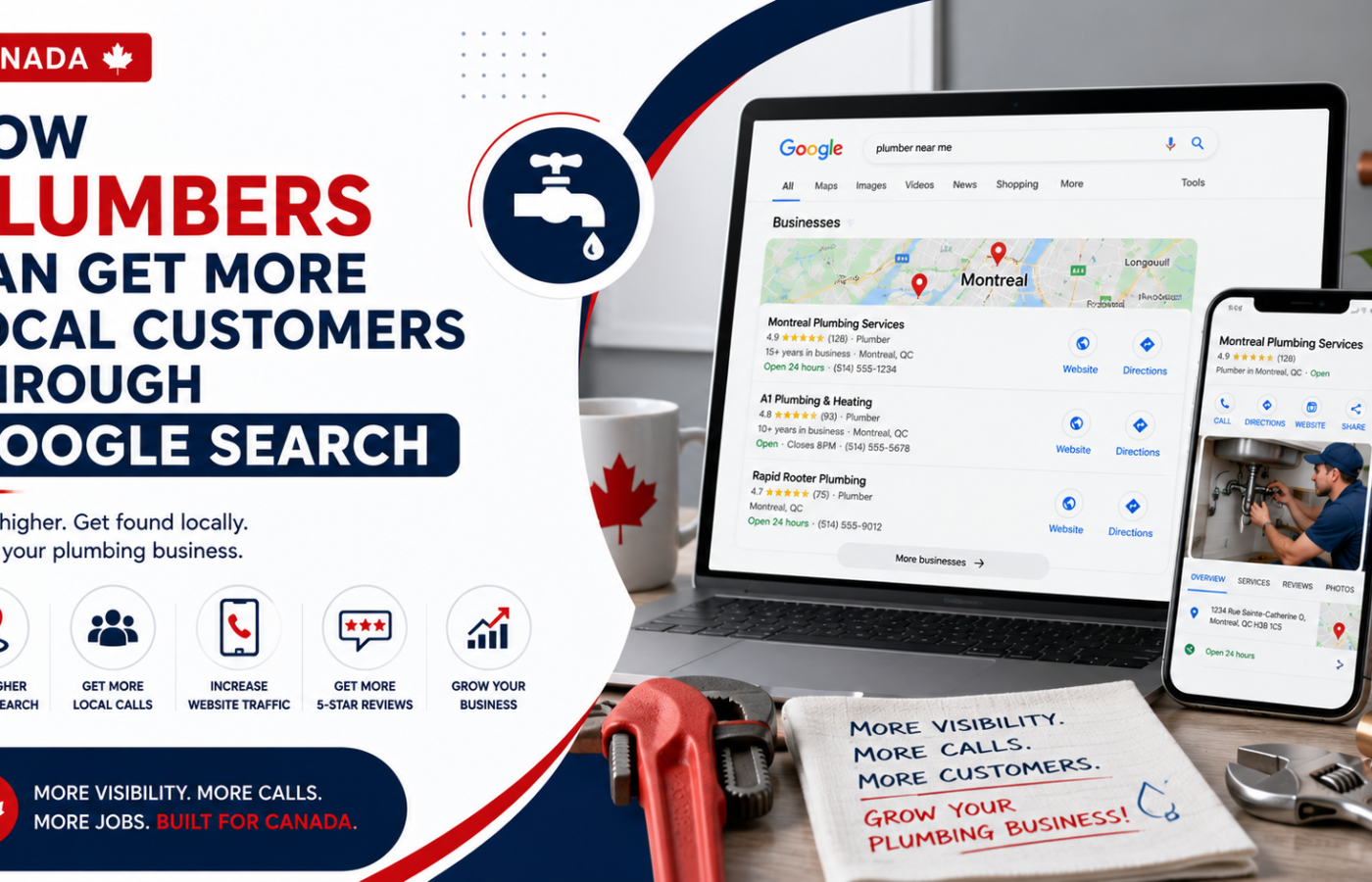 How Plumbers Can Get More Local Customers Through Google Search DMLink Blog Banner